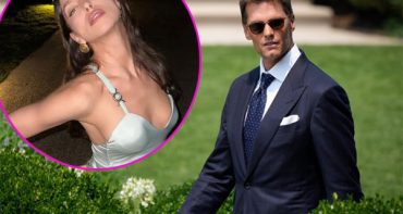 Irina Shayk detrás de Tom Brady