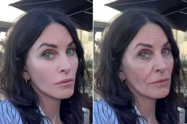 Courteney Cox reacciona al filtro de vejez de TikTok