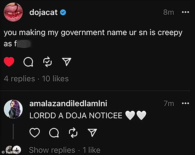 doja cat tweets