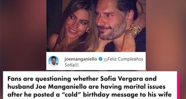 Sofia Vergara y Joe Manganiello tienen problemas matrimoniales??