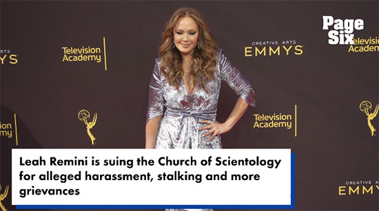 Leah Remini demandó a la iglesia de la Scientology