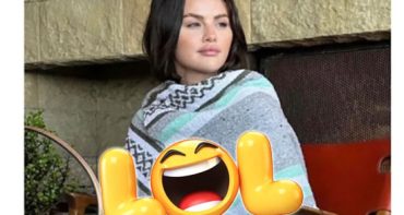 Selena Gomez se burla de ella misma en los memes de su foto con manta