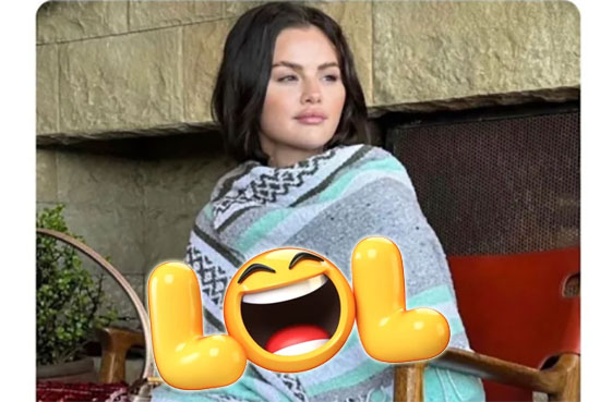 Selena Gomez se burla de ella misma en los memes de su foto con manta