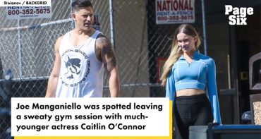 Joe Manganiello saliendo del gym con Caitlin O’Connor