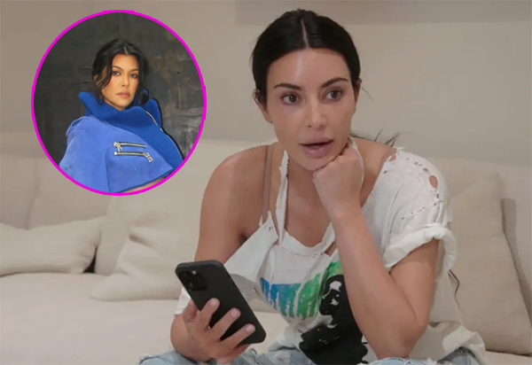 Kourtney llama narcisista a Kim y esta revela que hay un chat “Not Kourtney”