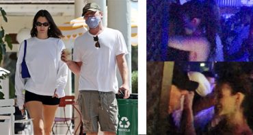 Leonardo DiCaprio y Vittoria Ceretti besándose en Ibiza