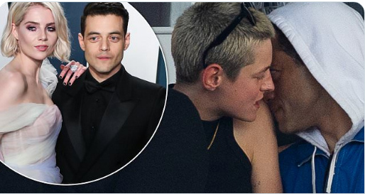 Rami Malek y Emma Corrin confirman romance con un beso