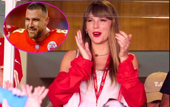 Taylor Swift va a ver jugar a Travis Kelce y su camiseta es la más vendida