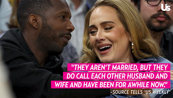 Adele y Rich Paul se llaman esposos pero no están casados