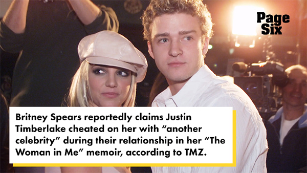 Britney dice que Justin Timberlake le fue infiel primero