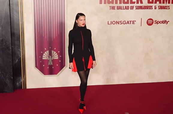 adriana hunger games red carpet