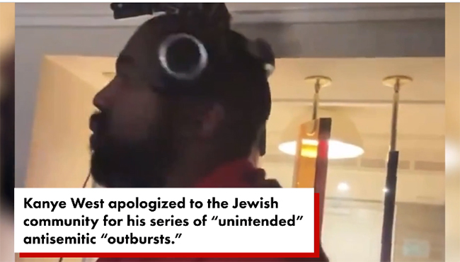 Kanye West se disculpa en hebreo por su estallido antisemita involuntario
