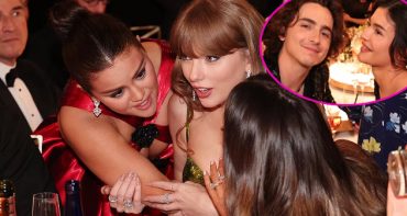 Selena Gomez chismeando sobre Kylie y Timothee en los Golden Globes!!