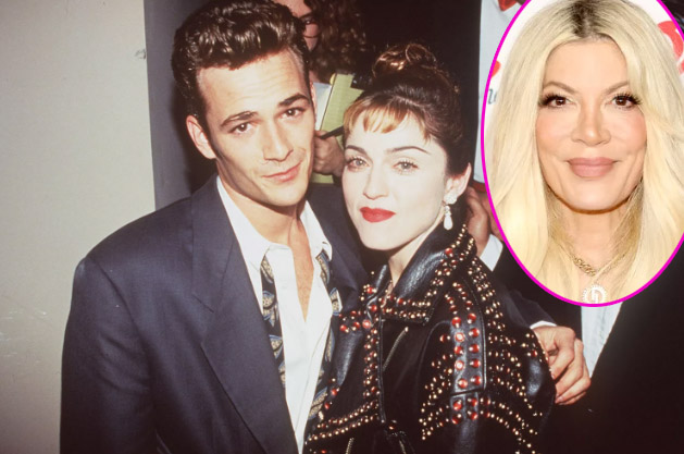 Tori Spelling contó que Luke Perry salió con Madonna