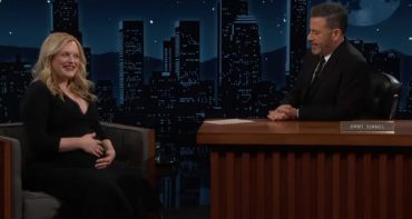 Elisabeth Moss confirma embarazo en Jimmy Kimmel