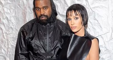 Kanye West y Bianca Censori en el Milan Fashion Week