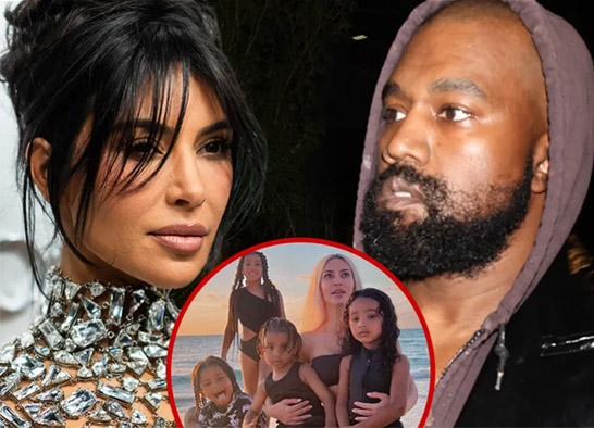 Kim se molesta con Kanye porque habla de sus hijos en las redes
