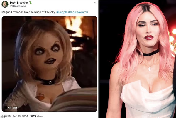 megan fox tiffany novia de chucky