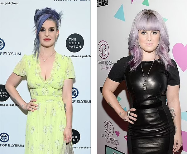 kelly osbourne niega tomar ozempic before after