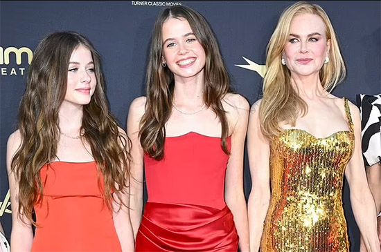 Nicole Kidman lleva a sus hijas al AFI Life Achievement Award en LA
