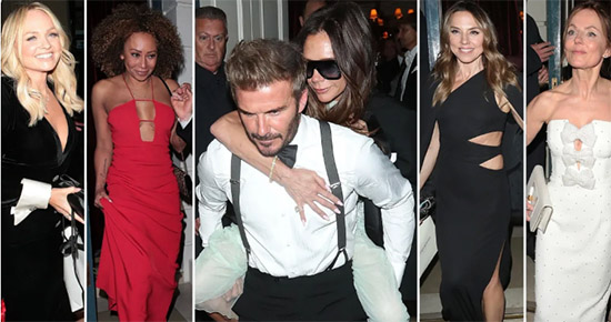 Victoria Beckham celebró sus 50 con las Spice Girls