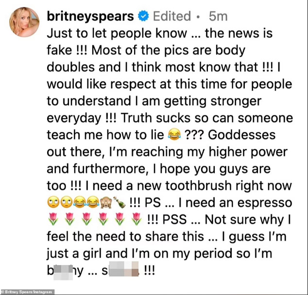 britney mensaje redes