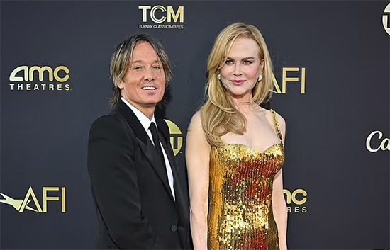 Nicole Kidman decepcionada de Keith Urban por comentario sobre canción de Ariana