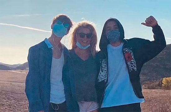 Britney y sus hijos en años anteriores