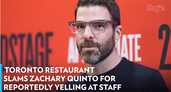 Zachary Quinto es un cretino