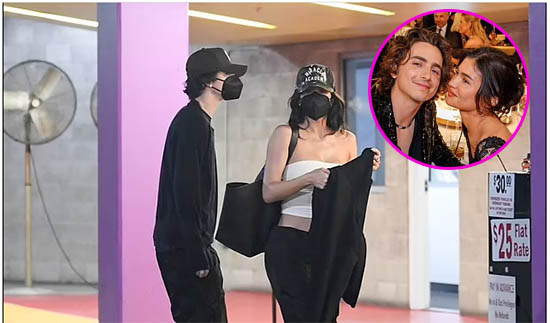 Kylie Jenner y Timothee Chalamet fotografiados juntos en Hollywood