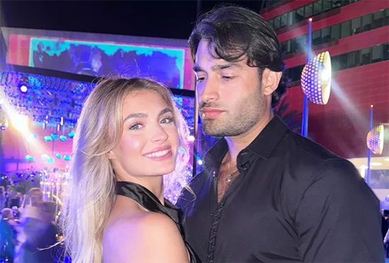 Sam Asghari celebra el año nuevo con su novia Brooke Irvine