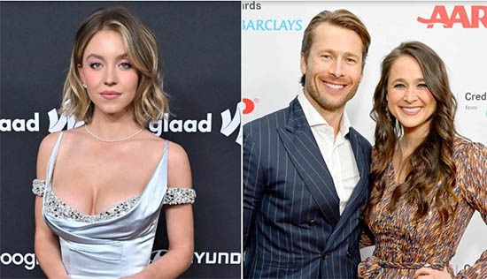 Sydney Sweeney en la boda de la hermana de Glenn Powell