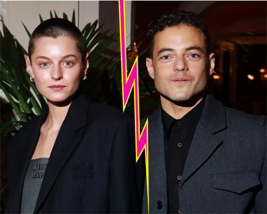 Rami Malek y Emma Corrin terminaron