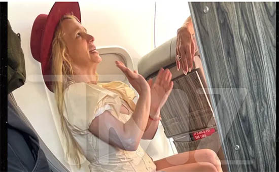 Britney Spears alterada causa problemas en un jet privado 