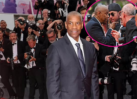 Denzel Washington le grita a un fotógrafo por agarrarlo