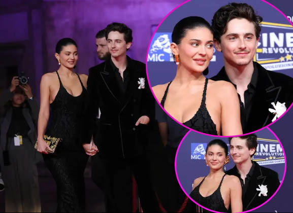 Kylie Jenner y Timothee Chalamet debutan en la red carpet