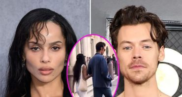 Zoe Kravitz y Harry Styles del brazo paseando por Roma