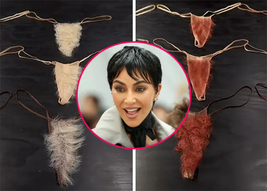 Kim Kardashian lanza línea de tangas peludas