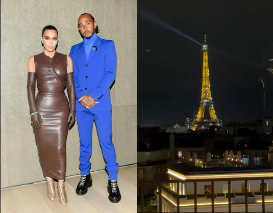 Kim Kardashian quiere que sepan que sale con Lewis Hamilton
