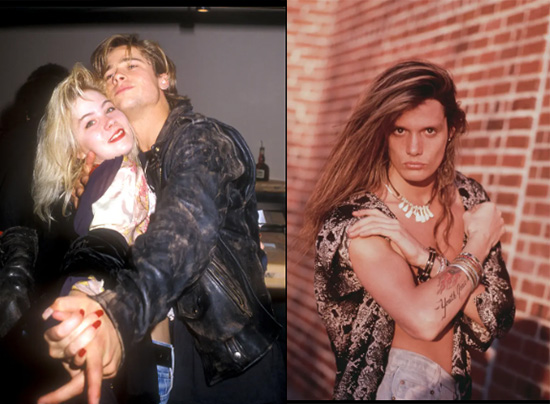Christina Applegate dejó a Brad Pitt por Sebastian Bach