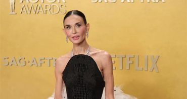 Demi Moore super flaca con piel de serpiente en los Actor Awards 2026
