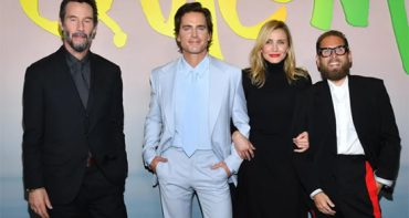 Keanu Reeves, Cameron Diaz y Matt Bomer en la premier de Outcome