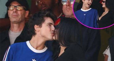 Kylie y Timothee se besan para las cámaras en el final del Mundial