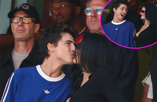 Kylie y Timothee se besan para las cámaras en el final del Mundial Kylie y Timothee se besan para las cámaras en el final del Mundial