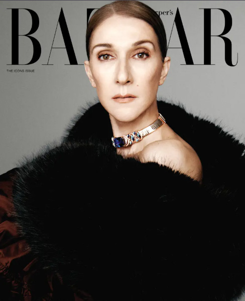 Celine Dion en la portada de Harper's Bazaar Celine Dion en la portada de Harper's Bazaar
